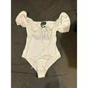 PRINCESS POLLY Hadlee Bodysuit White